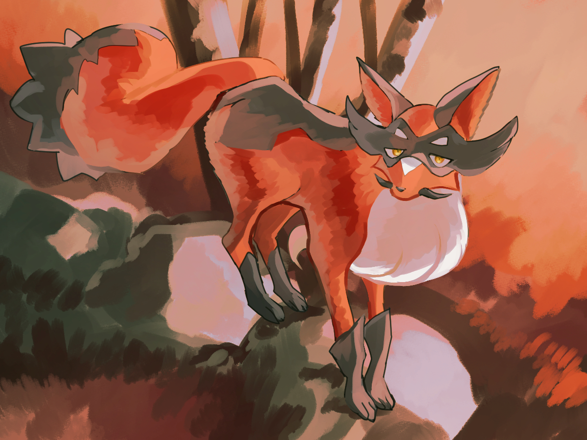 フォクスライさん #ポケモン版深夜の真剣お絵描き60分一本勝負