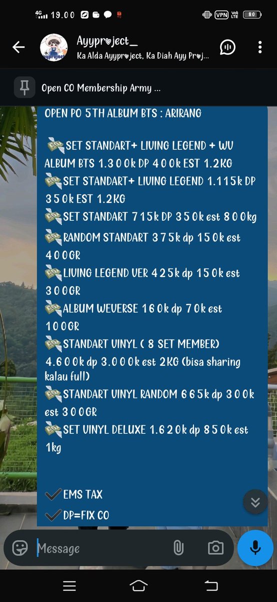 AyyProject's tweet image. Help Rt+ Like🥰

OPEN PO 5TH ALBUM BTS "ARIRANG"

✅bersih ina sesuai est
✅️bisa cicilan + dp rendah
✅️go wa dom Jaksel
❗Max DP 10 Feb, Early Bird
❌HNR
❌Apply raffle

Wts wtb wta bts album arirang comeback world tour standart living legend wv vinyl deluxe random