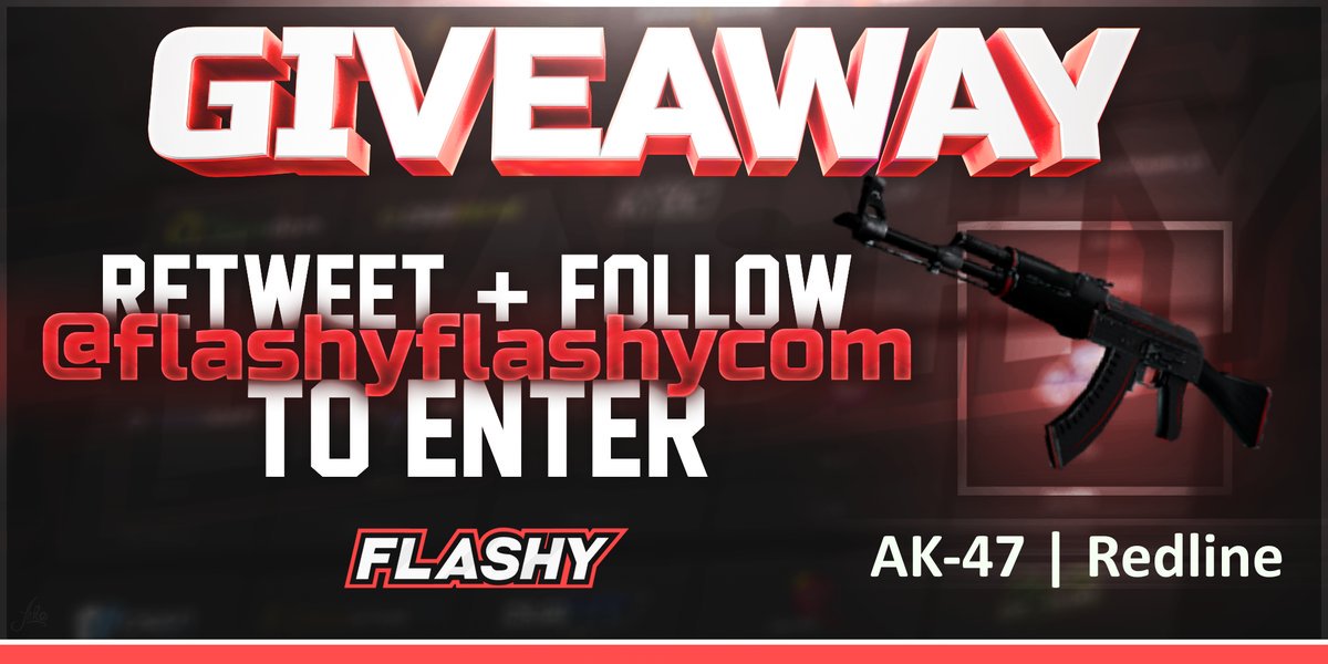 flashyflashycom's tweet image. ❤️‍🔥 WKND GIVEAWAY !!! 🏆 AK-47 Redline !

To win:
✅ Visit &amp;amp; log in: csgoroll.com/r/flashyflashy
✅ Visit for free codes: flashyflashy.com
✅ Retweet
✅ Tag a friend 
✅ Follow us

#flashyflashy #giveaway #csgoskins #CSGOGiveaway