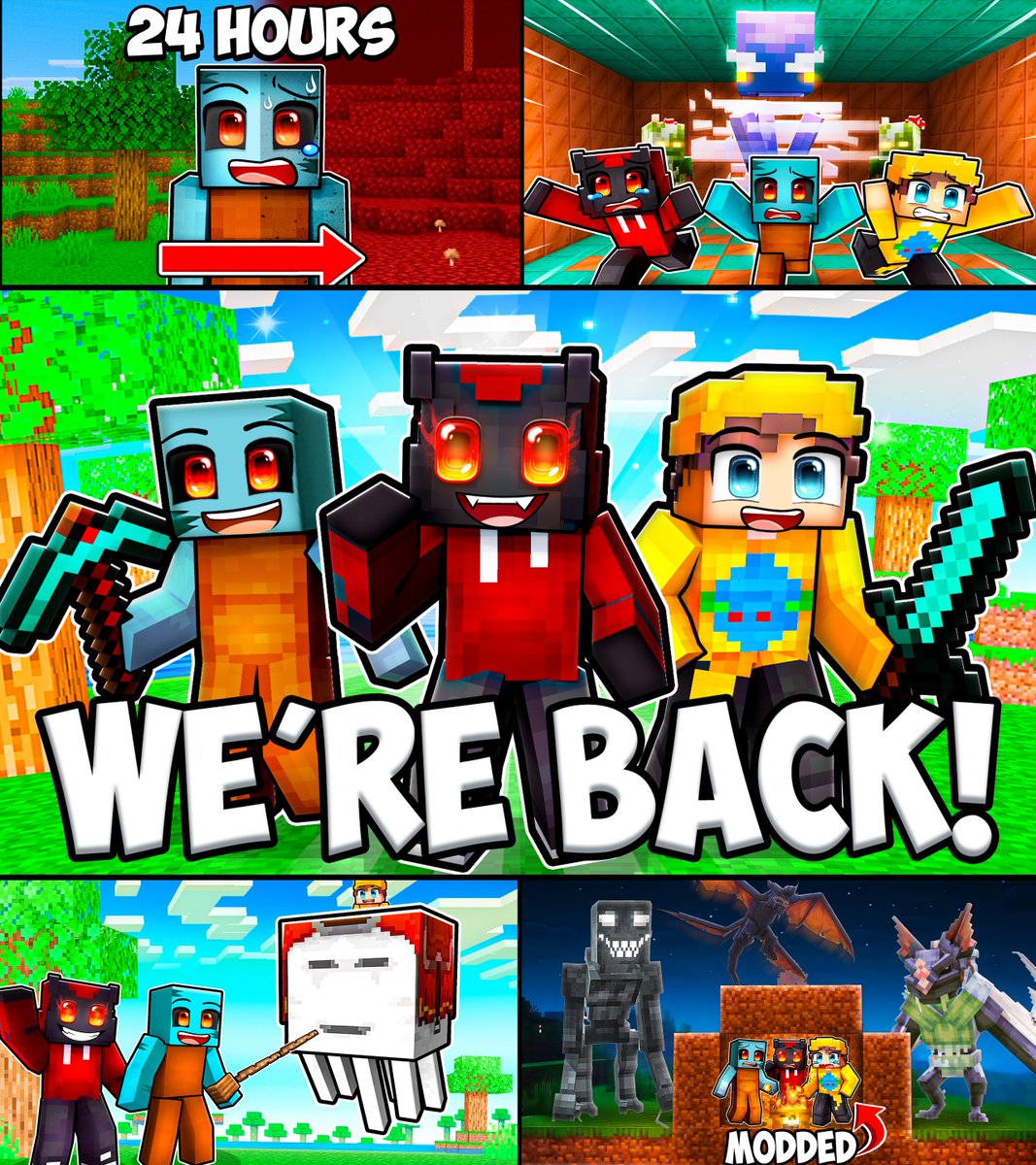 MINECRAFT THUMBNAILS! ❤️+🔃=🥰

If you need a thumbnail send me a DM!

#MINECRAFT #rt #fav