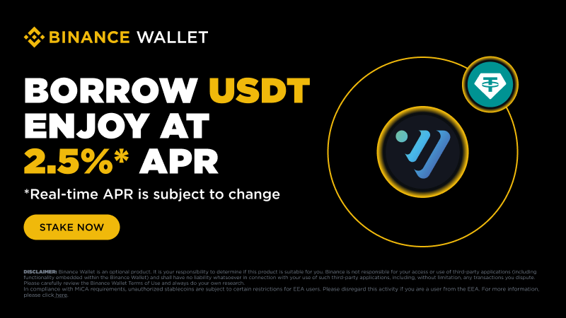 BinanceWallet's tweet photo. 🔥 Borrow with @VenusProtocol  to Get More Rewards on Your Loan! 

🎁 Use #BinanceWallet to borrow USDT on Web3 Loan Venus USDT Pool and take advantage of a borrowing rate of less than 2.5%.

*Real-time APR is subject to change.

Start borrowing now! ⤵️
https://t.co/gBFpkJxj95 https://t.co/EohypPCvFT