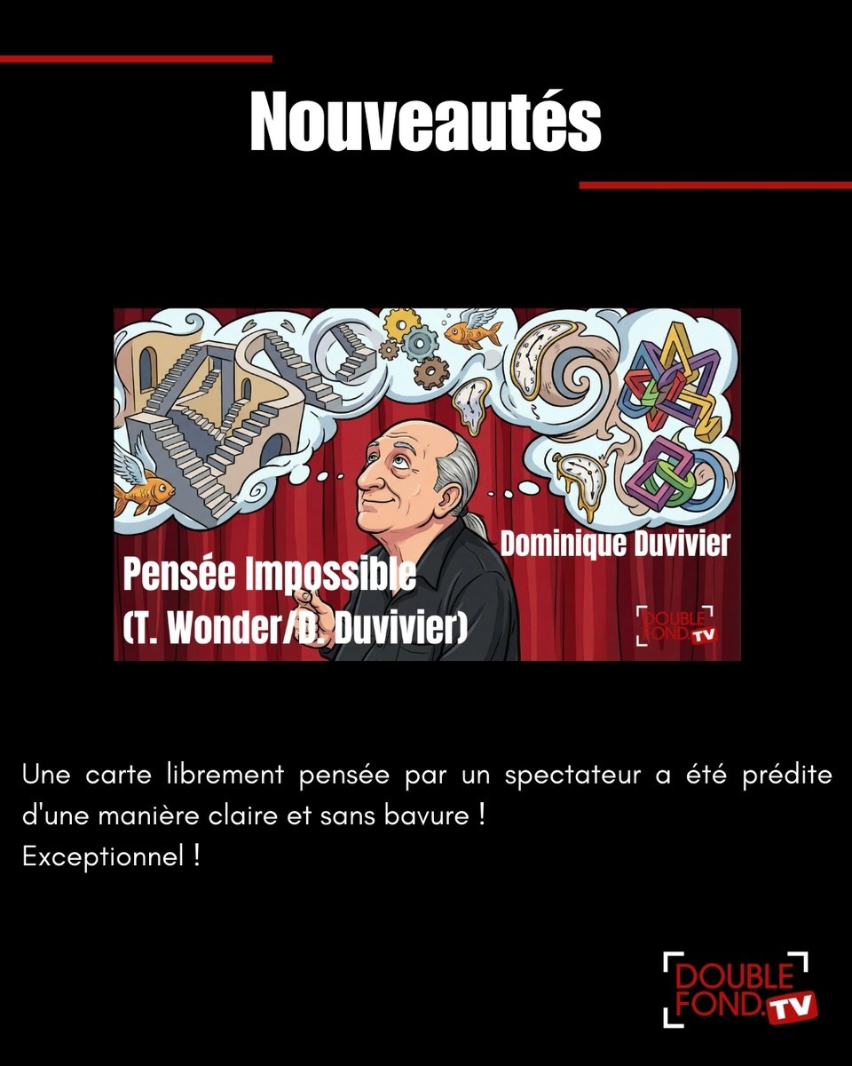 Voici de quoi vous occuper ce week-end !
Le tour « Paint It Blank » de John Bannon, pour vous perfectionner encore   plus dans la magie des cartes… 🃏
Découvrez aussi le tour de Dominique Duvivier « Pensée Impossible », un   tour facile sans trucage de prédiction de carte.