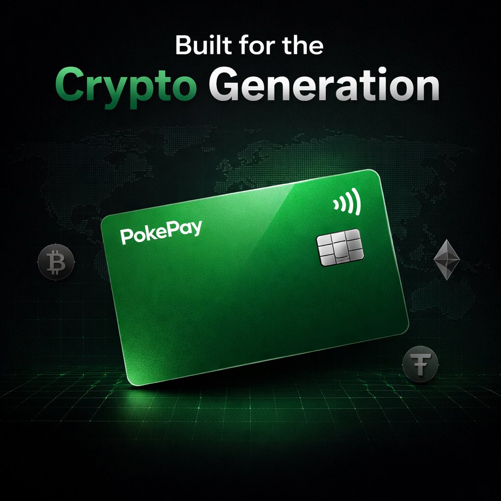 Built for the Crypto Generation 💳 PokePay is how crypto pays. #PokePay  #CryptoGeneration #CryptoPayments #Fintech #Web3