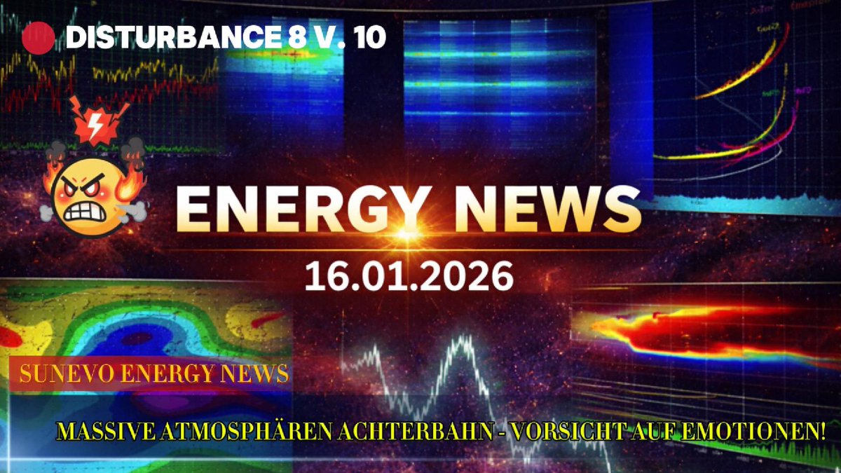 SUNEVO ENERGY NEWS - 16.1.2026

💕Herzlichen Dank für die vielen liebevollen Kommentare zum gestrigen Abend Chat. Turbulenzen und unregulierte EGOs erzeugen Wirkung, die neue Wege eröffnen können (und auch werden) und manchmal ist es einfach nötig, darüber zu sprechen, weswegen