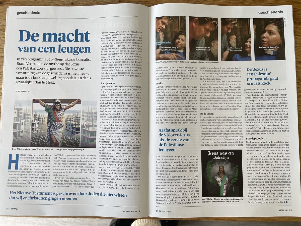 arendahaasnoot's tweet image. Jezus was eerst een Ariër en nu een Palestijn. Wat een leugens 
Dank @_NIW_  voor dit artikel. Jammerlijk dat jullie het moeten schrijven. Schaam jullie die Jezus׳ Joods-zijn ontkennen. Schaam je diep !