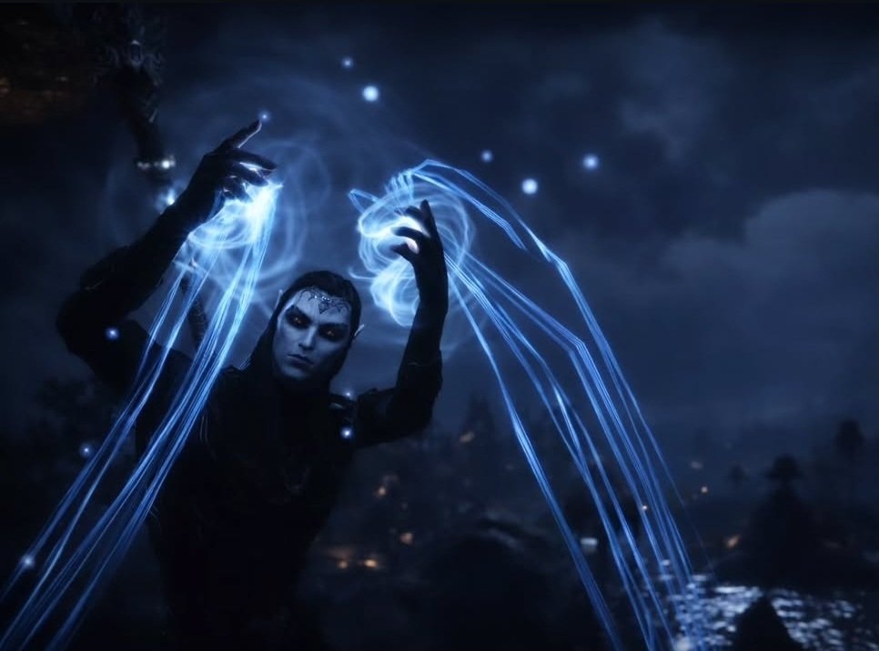 Been a while since Azafar had a feature picture. 
Coolest NecroVamp in Tamriel. 💙🖤
He deserves to be represented cinematic and dramatic. 

#ESO #Azafar #NecroVamp #Dunmer #Vvardenfell <a href="/TESOnline/">The Elder Scrolls Online</a>