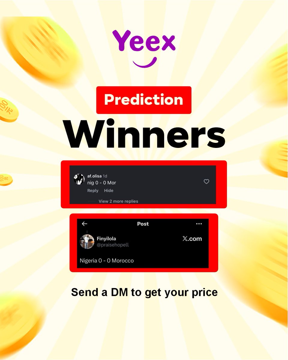 yeexapp's tweet image. Congratulations @praisehopell You are our winner! 🏆 

Send a DM to redeem your prize.

#yeexapp #yeexinlagos #lagosdeliveryservice #lagosfooddelivery