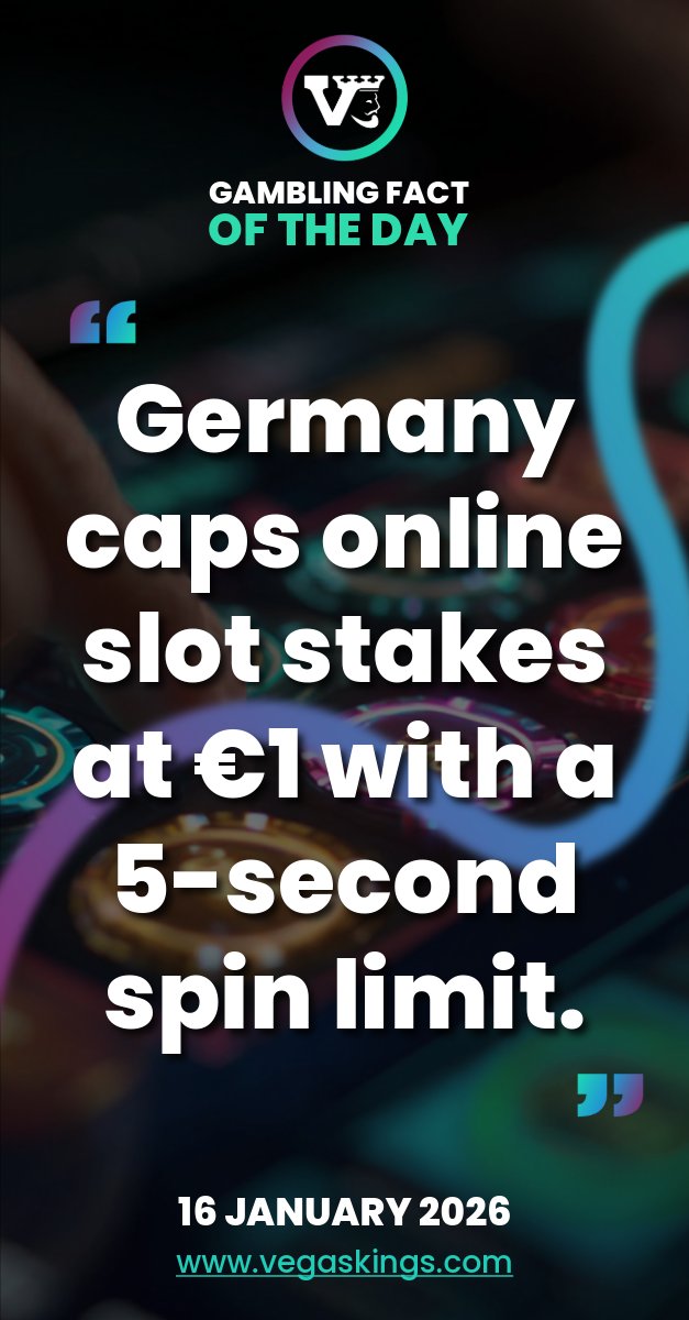 Germany limits online slots to €1 stakes and 5-second spins - strict, but creative compliance keeps play alive. 🇩🇪 Follow Vegas Kings - industry legends since 1998.