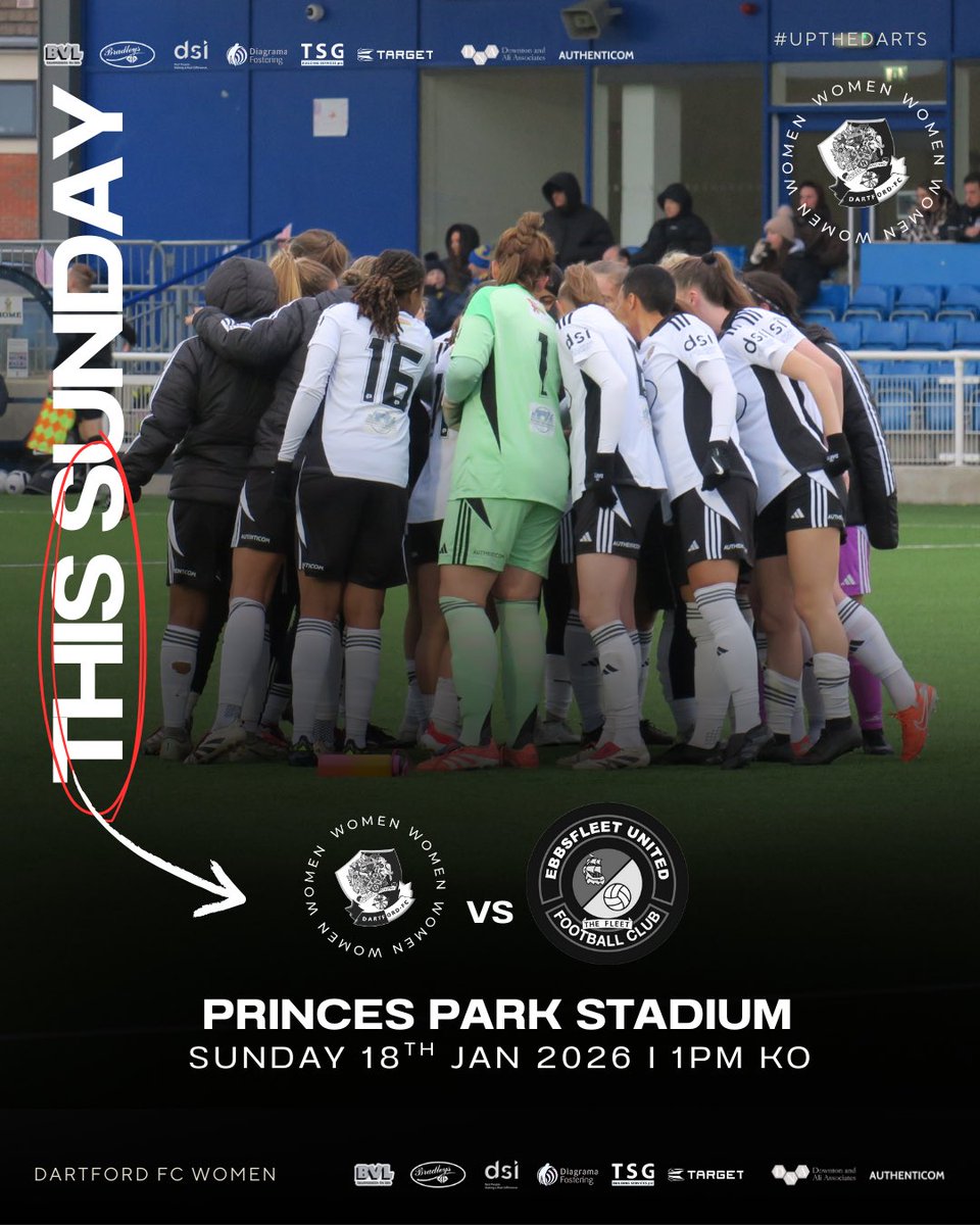 The Darts Women return to Princes Park this Sunday, as we face Ebbsfleet Utd Women for a place in the semi-finals of the Kent Women’s Cup.

🎯#Upthedarts|#thedartdestroyers 📸 Joe Kwok