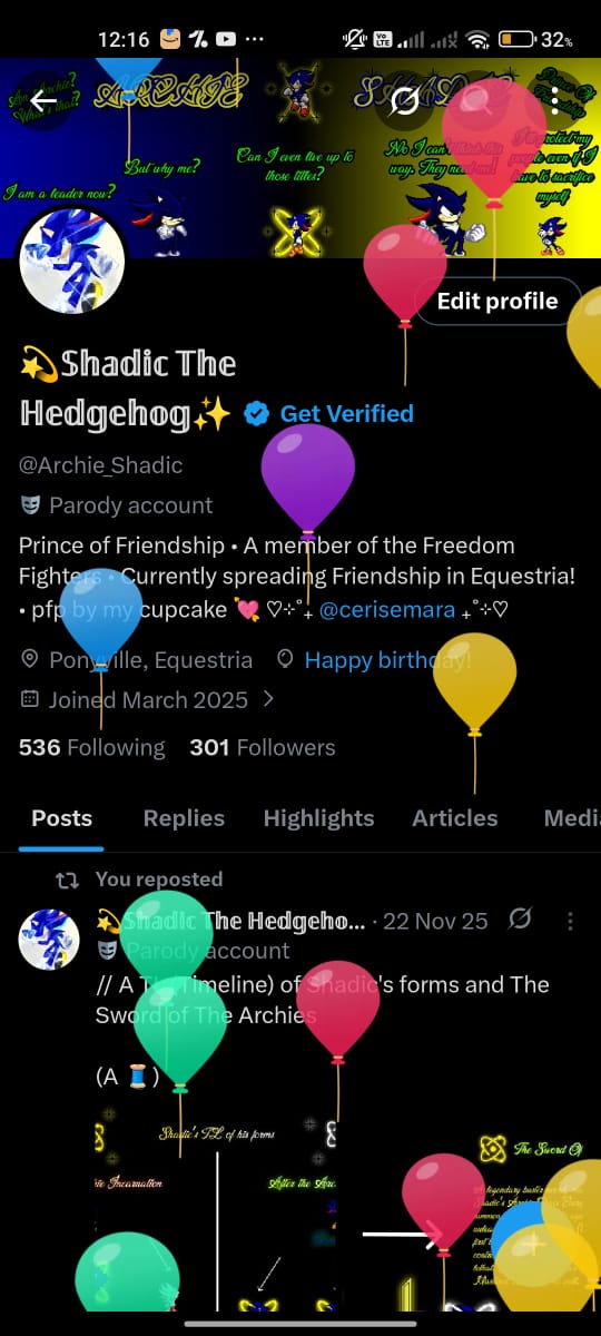 Archie_Shadic's tweet image. I just wanna start this by saying two words. Thank you.

Whether you knew me early on or just knew about me, every one of y'all helped me in some way and I'm grateful for it.

since it's my birthday, i wanna share with y'all this last year and the people who really influenced me.