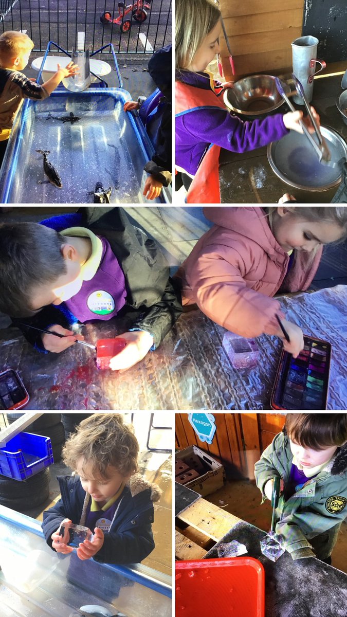 We've had great fun exploring ice today and made some wonderful observations! <a href="/nantcelynschool/">Nant Celyn Primary</a>