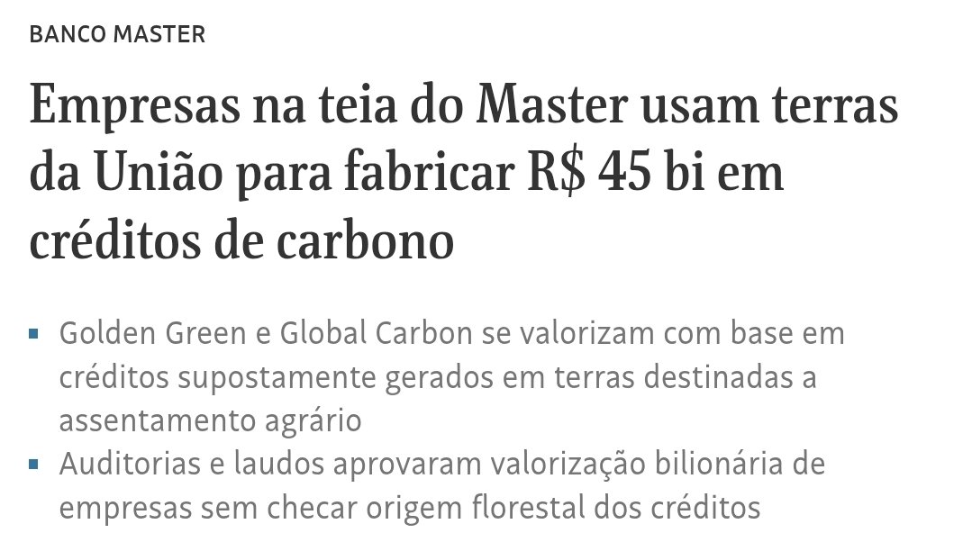 giraldirenato's tweet image. Empresas passam a valer bilhões com base em créditos de carbono. Auditorias carimbam, o mercado aceita e o sistema financeiro trata como ativo real.

Mas quantos bancos estão carregando esses créditos no balanço como se fossem valor sólido? Quantos ativos só se sustentam porque…