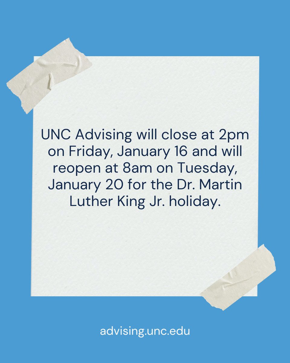 UNC Advising tweet media