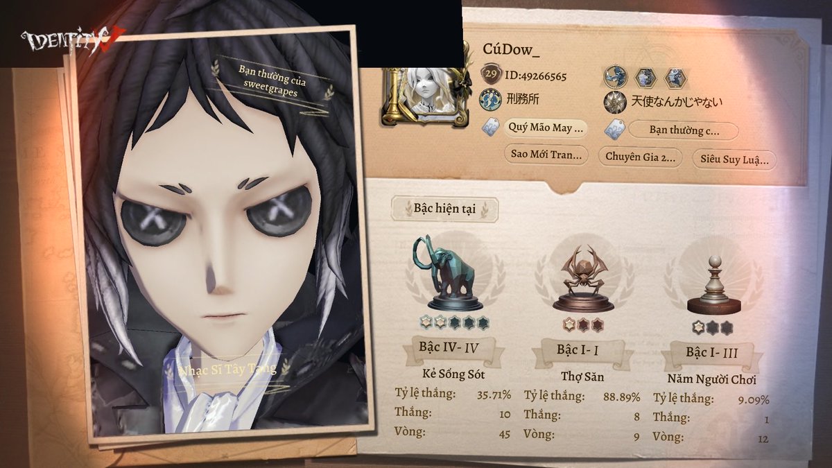 MattyHorniBoi's tweet photo. Tôi đang chơi Identity V. Bạn nghĩ đó là game ư? https://t.co/4Wv4Bs3MPq
