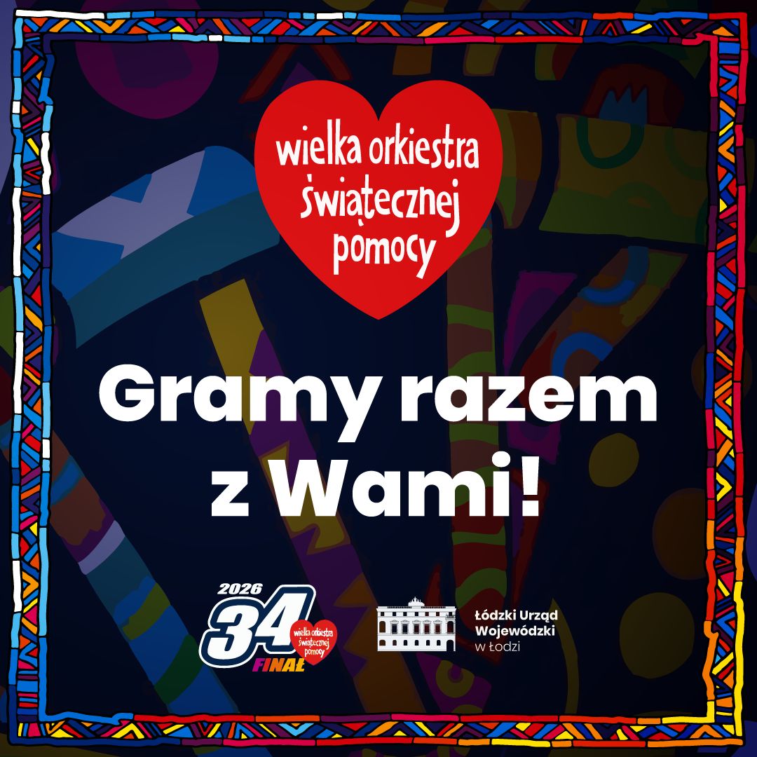 Łódzki Urząd Wojewódzki wspiera 34. Finał WOŚP. Zebrane środki zostaną przekazane na diagnostykę i leczenie chorób przewodu pokarmowego u najmłodszych pacjentów👶🧒.

Zachęcamy do włączenia się w akcję i okazanie wsparcia 💓.

➡️Link do naszej skarbonki: eskarbonka.wosp.org.pl/cydypyhyry