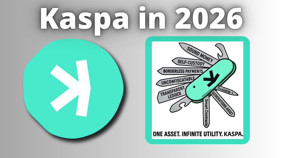Why Kaspa Is The Crypto To Not Ignore Going Into 2026 Watch! Saturday,  January, 17th. 8AM EST. Early access via YouTube and Patreon!  https://t.co/qWxiJKMFuR https://t.co/D6wgBsFDGk $KAS $kas