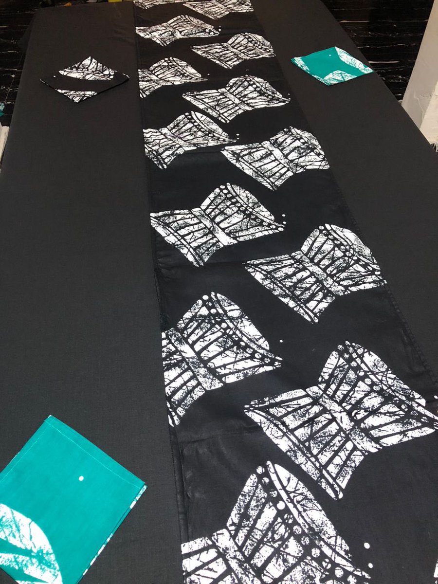 Bold Patterns for Big Memories 🥂 Ditch the plain white linens. Our authentic wax-print tablecloths are here to make your next dinner party unforgettable.