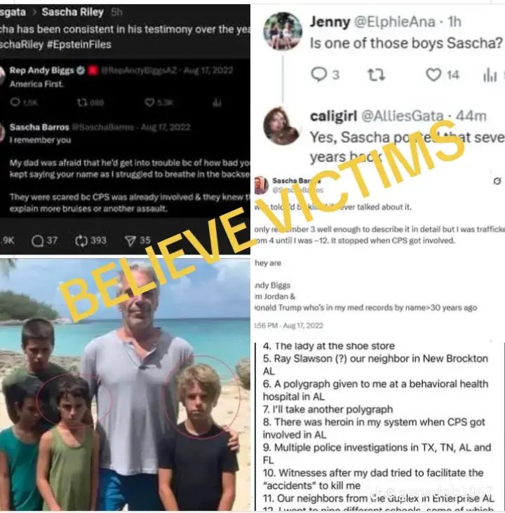 MAGACult2's tweet image. Sascha Riley has been consistent in his testimony for years.