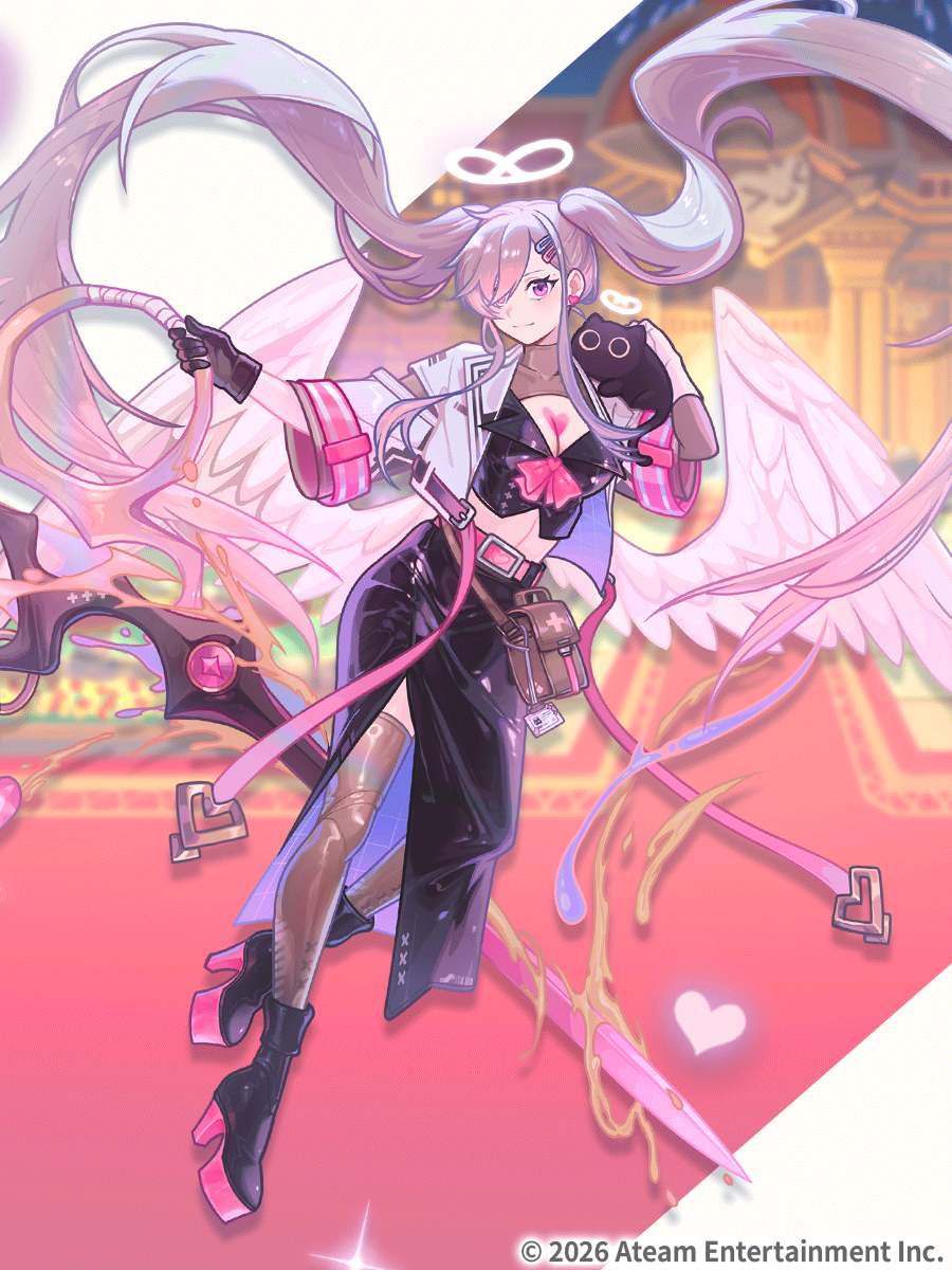 Petting cats and stealing hearts.
It's [Heartripper] Mika🩷

Mika is the Best Design Award-winning design from the Design Contest min🎨
She takes hearts with those big scissors of hers min🩷
Is she really stealing hearts min!?
Limimin is terrified min😱

#UnisonLeague