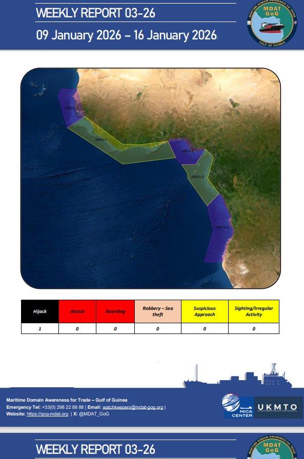 Maritime Domain Awareness for Trade Gulf of Guinea tweet media