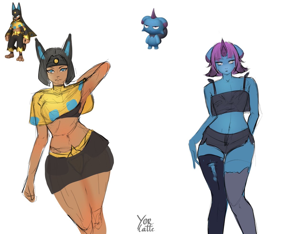 #PalworldArt  deserves some waifus. 

Design stream on 🟣 in 2h (4PM CET; UTC+01:00)

See you there.