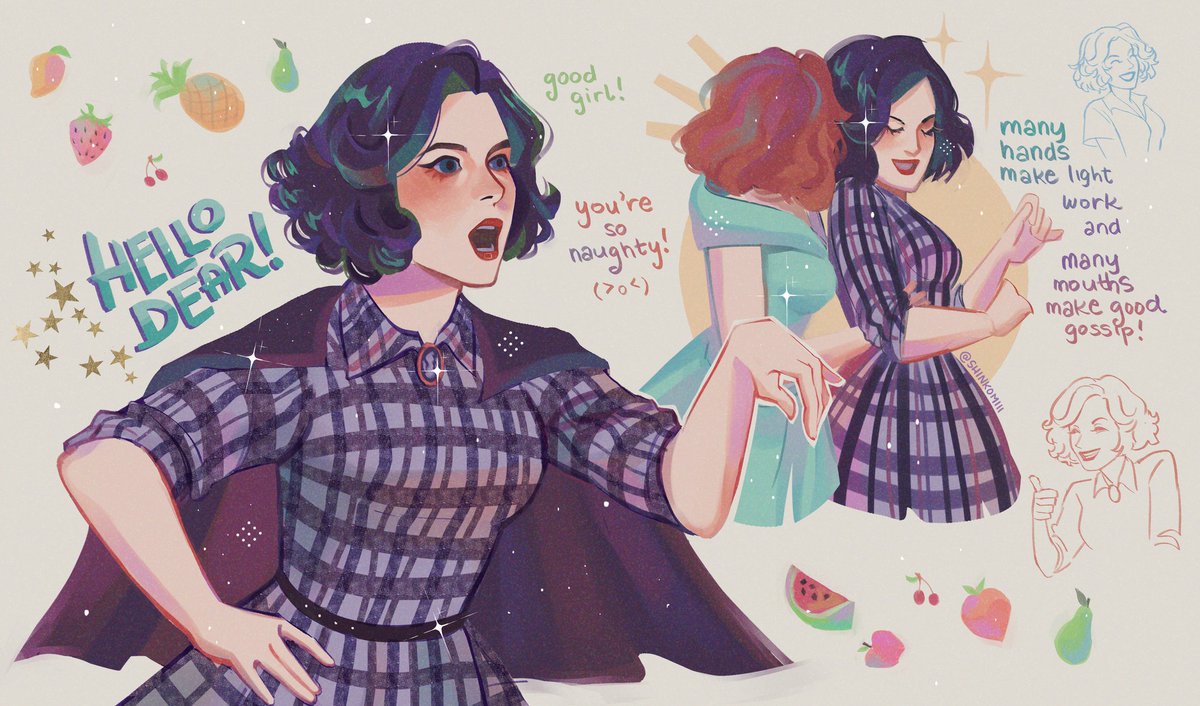 5 years of wandavision!! so tb to one of the first agatha/wv art that i've made 💌 and yes i clocked agatha's (known then as agnes) fruity ass since the very beginning