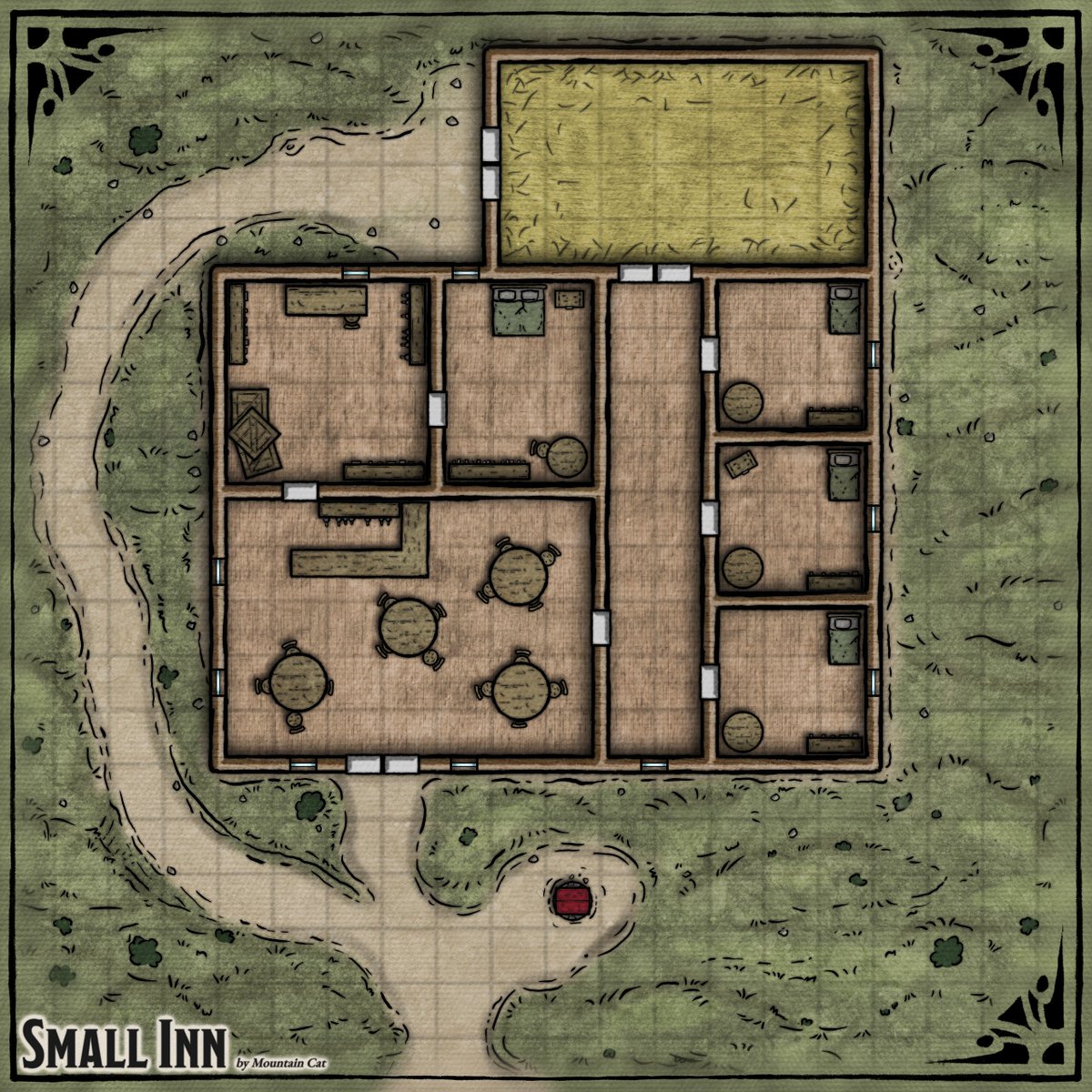 RealMountainCat's tweet photo. I finally got one style working quite nicely so gonna be posting few things that finally look somewhat consistent! :D

#dnd #map #drawing #battlemap https://t.co/bnGdqQ1Chw