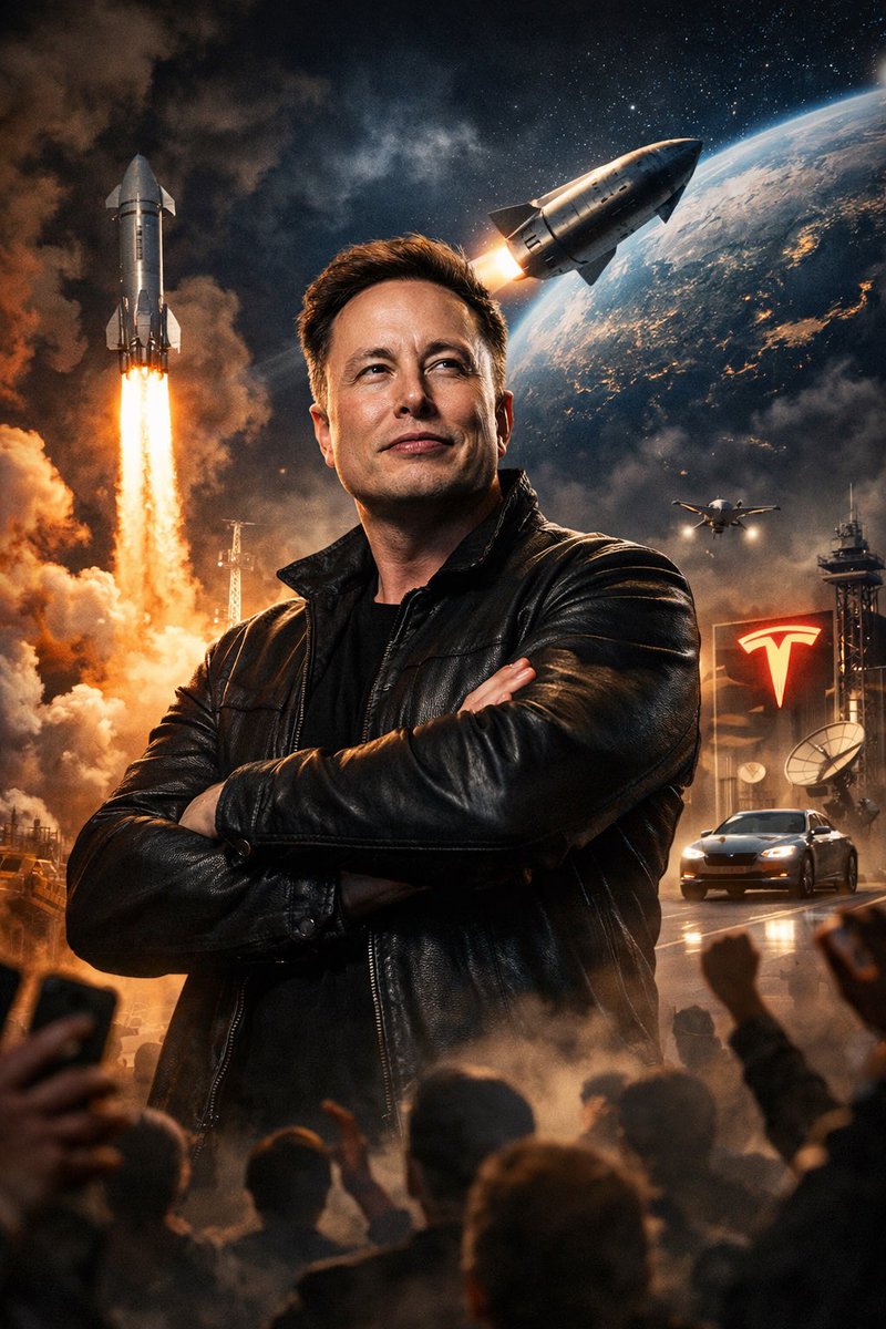 sam26wa's tweet photo. @elonmusk Elon Musk isn’t playing the game… he keeps rewriting its rules. Every time we say “that’s the limit,” he smashes it and makes the world sprint after him. Either you board the rocket… or you just scream from the ground.
#ElonEffect #FutureOrNothing https://t.co/EGtE5YK4sj
