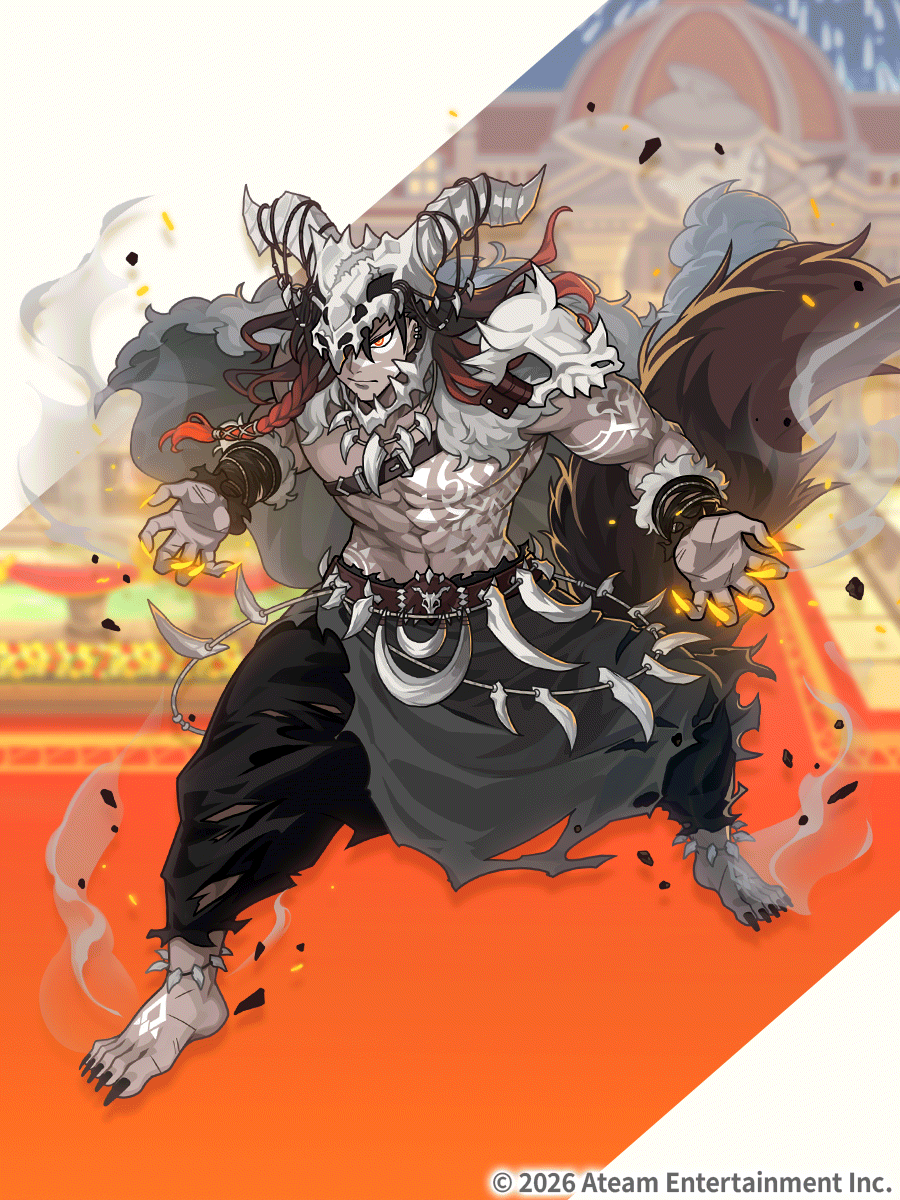 The beasts await his command.
It's [Commander of the Wilds] Durgg🐉

Durgg was created and voted on by the players during the Community Monster Design Project min🎨
This beast man is incredibly strong, with a commanding voice that demands attention from all min💪

#UnisonLeague