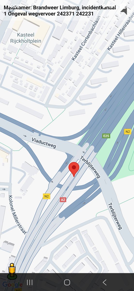 Ongeval wegvervoer op Viaductweg, Maastricht