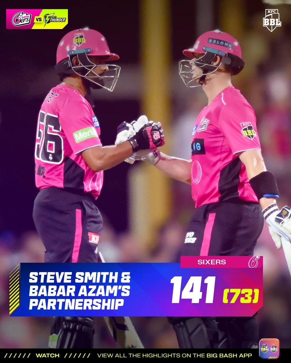 Smudge 🤝 Babar.

Dominating the Sydney Smash in #BBL15.