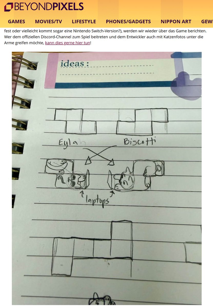 driko_dev's tweet image. Look at this! My first ever article about the game just dropped.

beyondpixels.de/catomino-wird-…

They even included concepts from the Threads comments shoutout to threads.com/@cherribean.art for making the cut! So sick.

Drop your art below and join the Discord: discord.gg/fKQWhuJ3TD