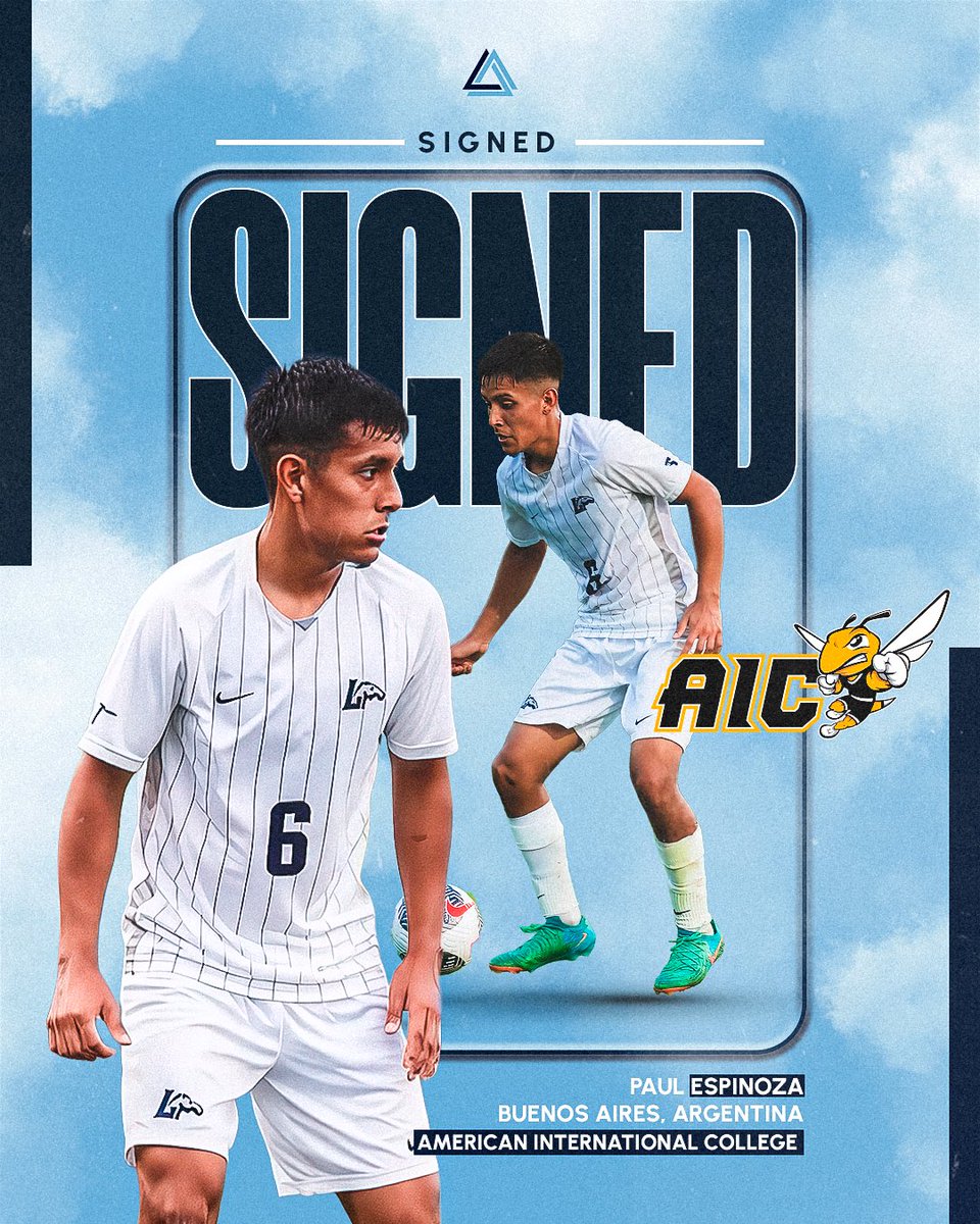 🟡 Paul Espinoza has officially signed with American International College.

After three seasons at Longwood University, he joins the Yellow Jackets to complete the final stage of his collegiate career while pursuing a Master’s degree.

#BeAtlantic