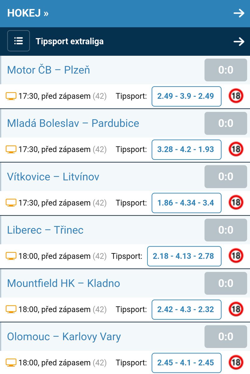🏒 Hokej | Tuzemská nejvyšší soutěž nabídne v pátek sportovnímu fanouškovi šest utkání 42. kola. Tahákem bude souboj pátého Liberce se třetím Třincem. Na stadionech budeme mít naše reportéry, onlajny najdete ⤵️ 1url.cz/LJm1Q
#Onlajny_com #TELH