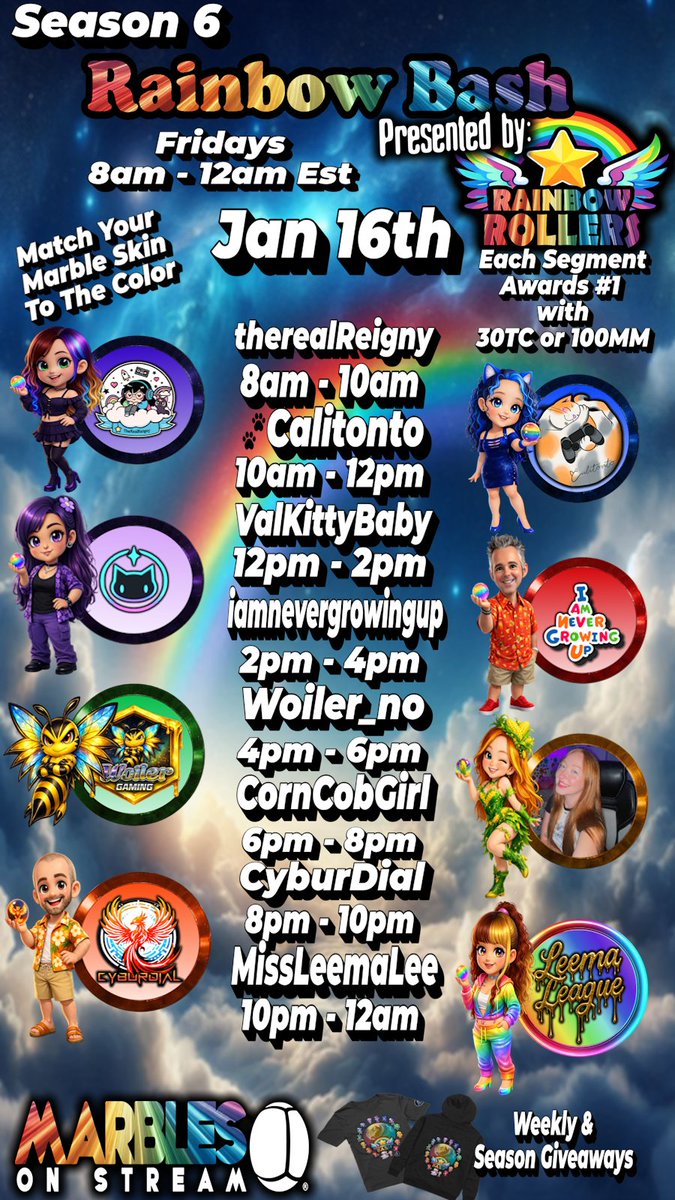 pristinenix's tweet image. 🌈Rainbow Bash Has Started!!!
twitch.tv/therealreigny