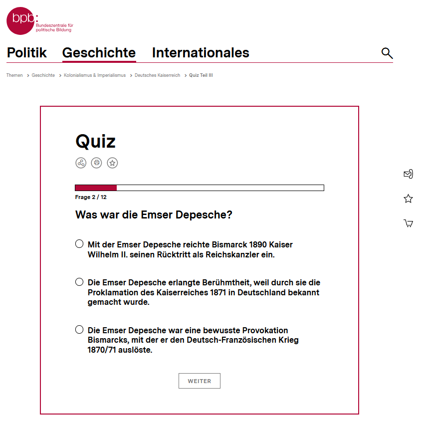Das ist wirklich "gesichertes Wissen" in den meisten deutschen Köpfen: Selbst die Bundeszentrale für politische Bildung behauptet, Bismarck allein habe den Französisch-Deutschen Krieg ausgelöst - kein Wort davon, dass Frankreich 1870 den Krieg erklärt hat.
youtube.com/watch?v=rfFWB4…