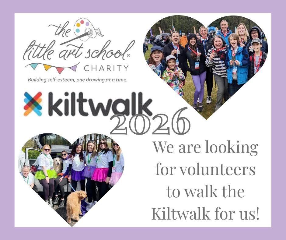 Walk the #Kiltwalk for The Little Art School Charity!
Join us 25th April and help support confidence-building art classes for children, adults &amp; those living with dementia
No athletes needed — just comfy shoes &amp; a kind heart.
Let’s walk together 👉 hello@littleartschool.co.uk