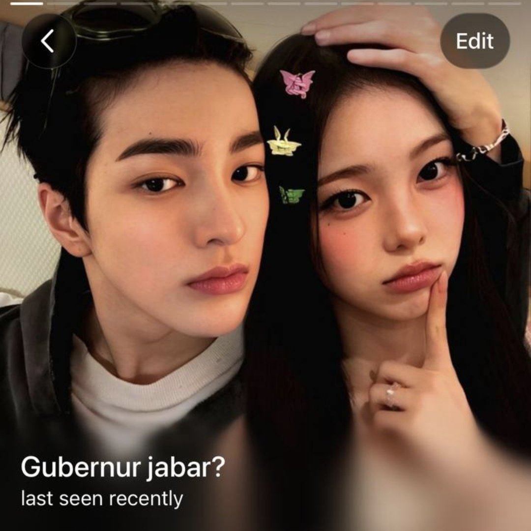 evvernight's tweet image. emang kalau sama pacarku tuh rinem aja kapelan gini 😊