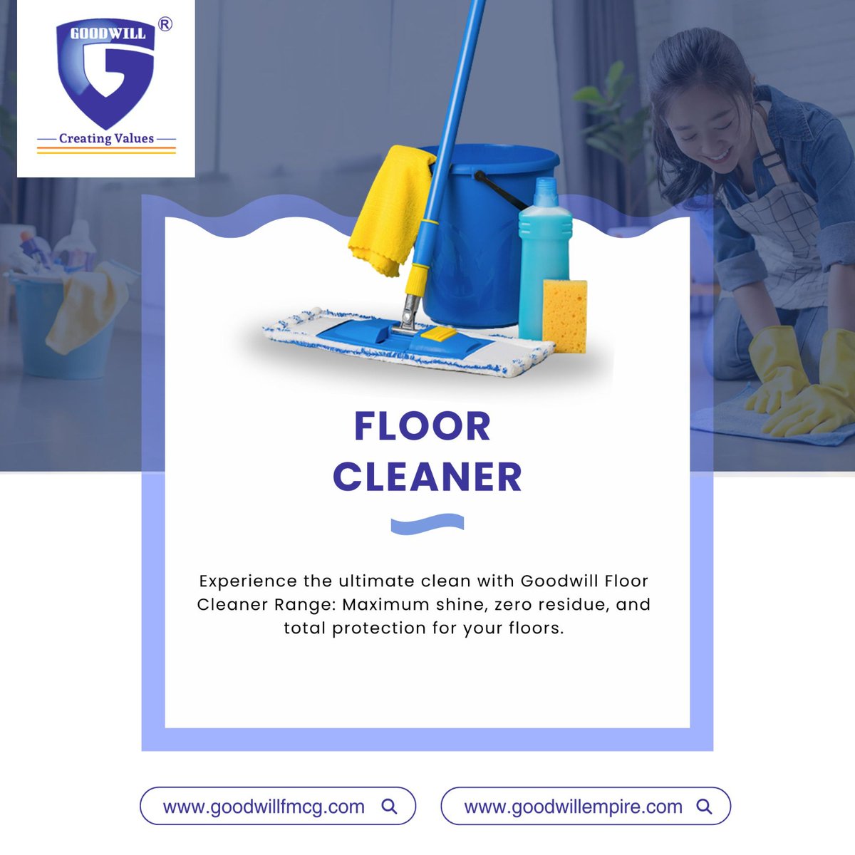 goodwill_empire's tweet photo. A cleaner floor is the foundation of a healthier space. ✨
Goodwill FMCG Floor Cleaner delivers powerful cleaning, long-lasting shine, and hygienic protection with zero residue for everyday use.

Visit:🌐 https://t.co/jQA1eDcUqO
--
#CleanFloors #HygieneEssentials #GoodwillFMCG https://t.co/m9k1D4FsiO