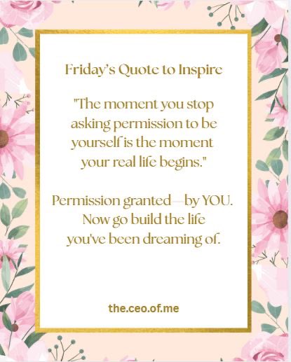 AliceHocker's tweet photo. #theceoofme #fridayinspiration #beyourself #nuggetofwisdom #empoweringwomen ❤️ https://t.co/mn8UTND6kT