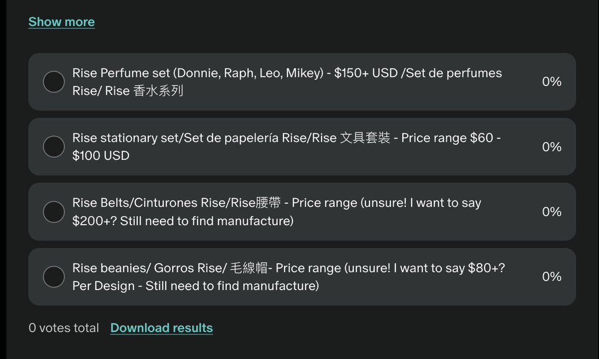 After the bandanas and, new years etc-
Going to be taking a break b4 I come back to doing merch..
For the next few months, you guys get to decide what merch you want to see for the future, and I will work through these all in time. 

Your choices are...

url-shortener.me/7ZWQ