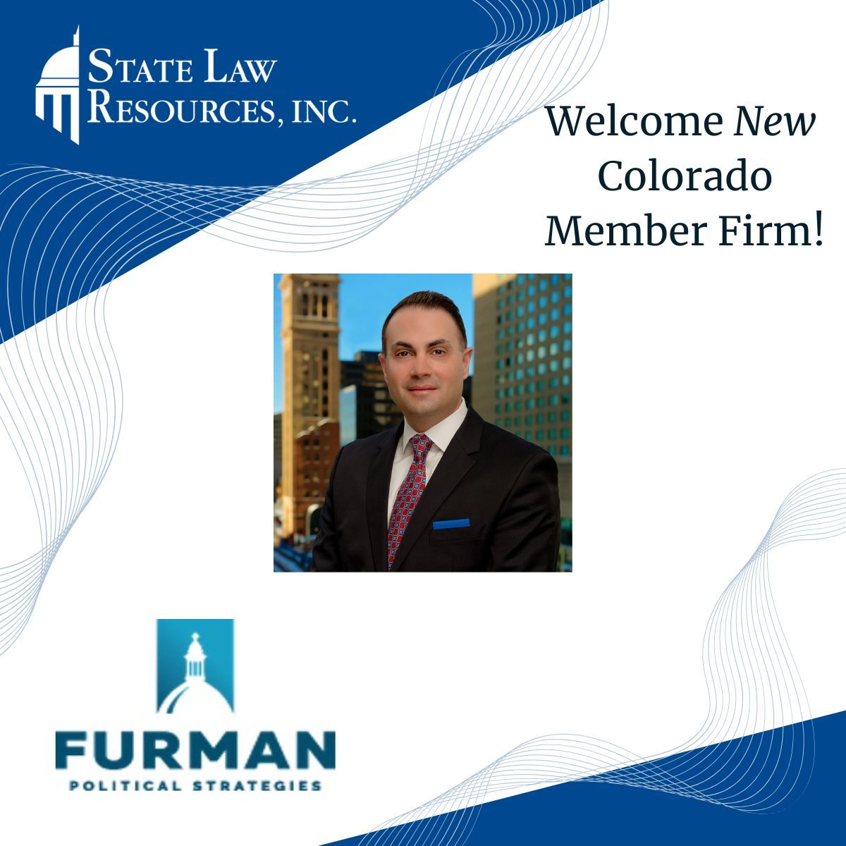SLR is happy to announce Furman Political Strategies is our new Colorado member firm! 

Furman Political Strategies is a law firm based in Denver, Colorado with a focus on government affairs and insurance regulatory &amp; transactional law. buff.ly/KnTlNlK