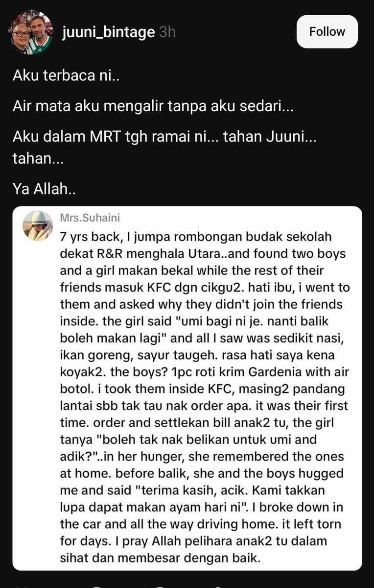 Taknak nangis sorang sorang 😭😭.