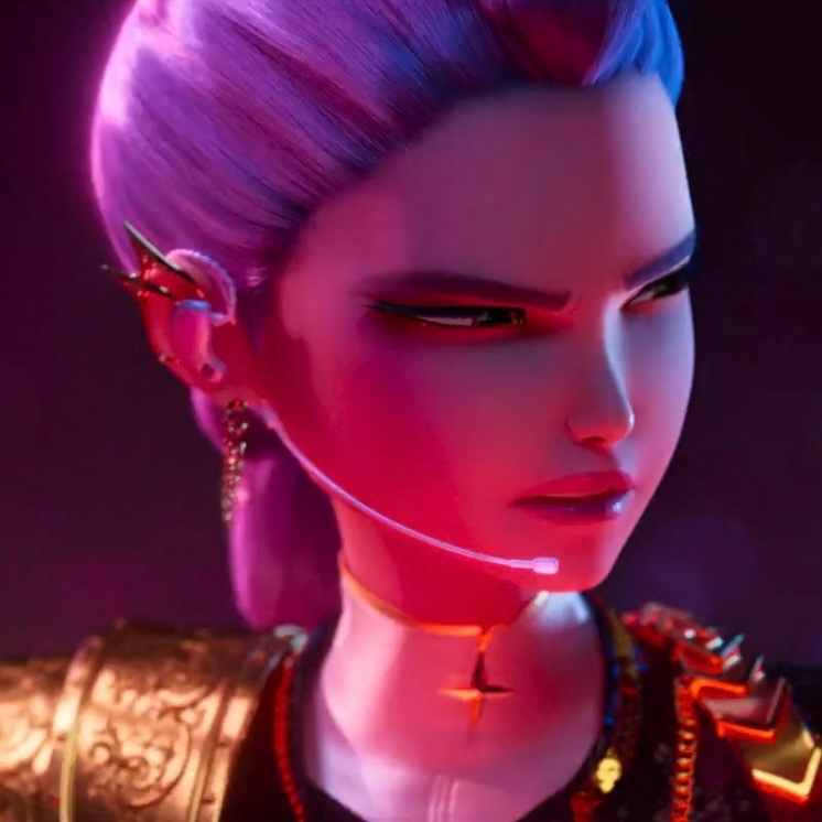 rumiswife's tweet image. The look Rumi gave Zoey and Mira even without knowing they were demons… she was about to throw hands hahah