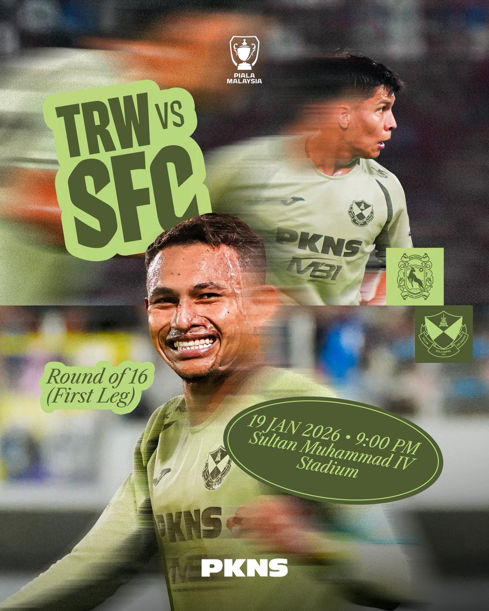 🏆 𝐏𝐞𝐫𝐣𝐚𝐥𝐚𝐧𝐚𝐧 𝐏𝐢𝐚𝐥𝐚 𝐌𝐚𝐥𝐚𝐲𝐬𝐢𝐚 𝟐𝟎𝟐𝟔 𝐛𝐞𝐫𝐦𝐮𝐥𝐚! 🏆

Skuad #GergasiMerah akan membuka tirai kempen #PialaMalaysia2026 dengan aksi di tempat lawan untuk perlawanan Pusingan 16 menentang Kelantan The Real Warriors FC pada 19 Januari ini.

⚽️ Kelantan The