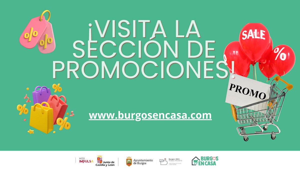 🔥🛍️ Ofertas especiales sin renunciar a la calidad 👀 Aprovecha los mejores precios del comercio local de Burgos.
👉 Descubre todas las promociones en burgosencasa.com
#Promociones #Ofertas #Chollos #BurgosEnCasa #ComercioLocal #CompraInteligente #Ahorro