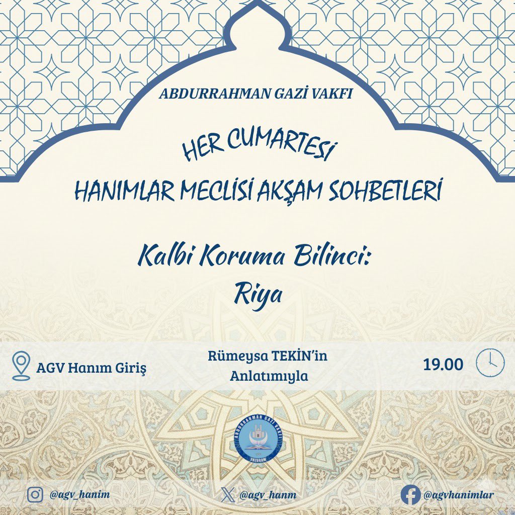 Abdurrahman Gazi Vakfı Hanımlar (@agv_hanm) on Twitter photo 