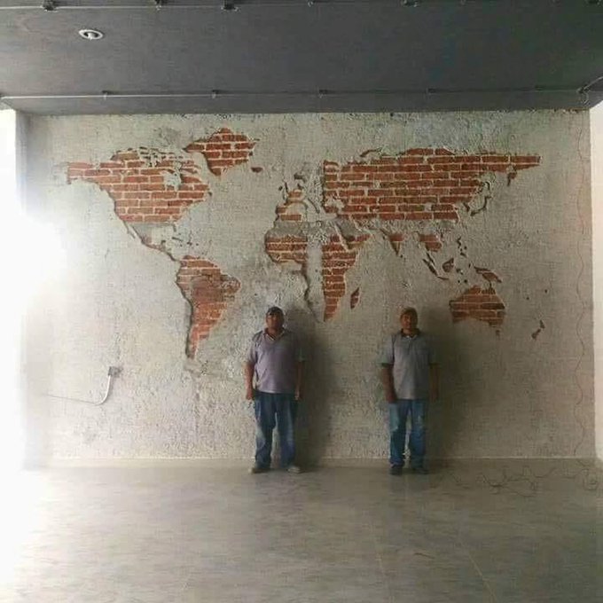 theepicmap's tweet image. World map made by Turkish workers.