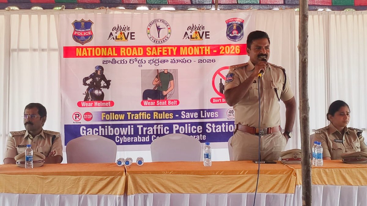 GACHIBOWLI TRAFFIC POLICE tweet media