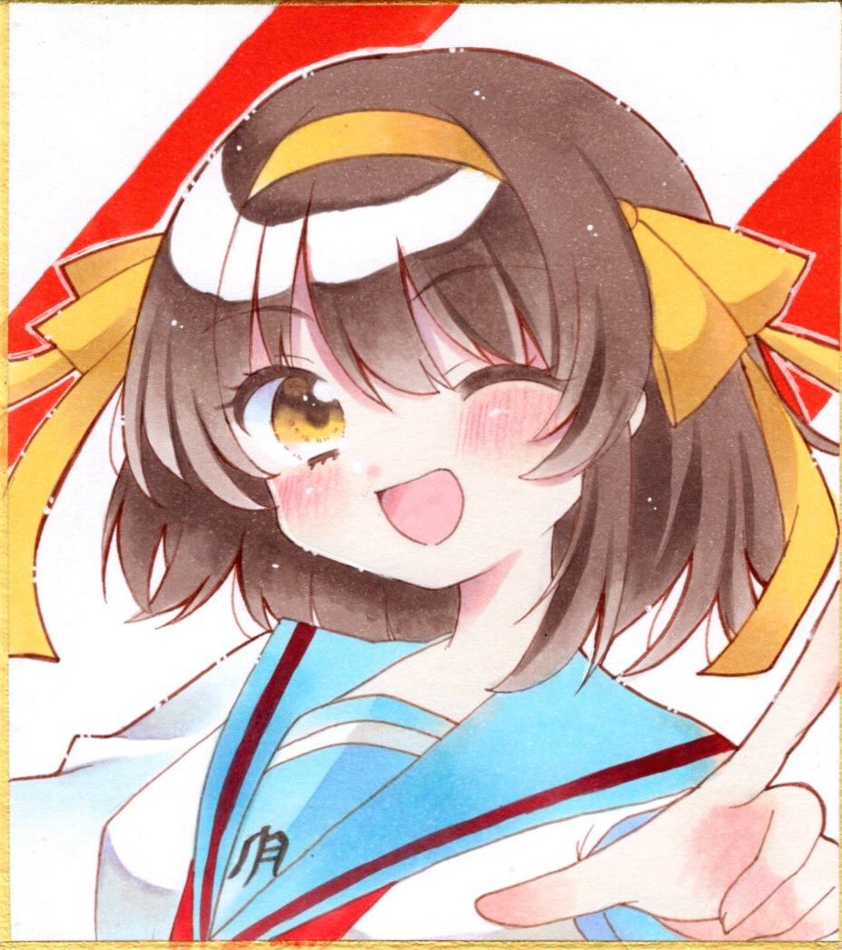 涼宮ハルヒの憂鬱：涼宮ハルヒ

#涼宮ハルヒ #コピック #アナログ #コピックイラスト